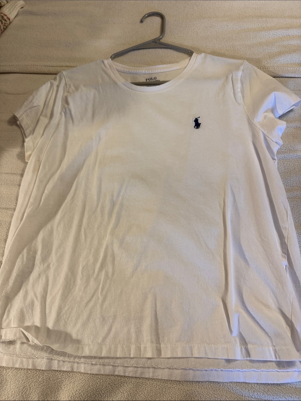 Polo by Ralph Lauren White Short Sleeve Tee with Navy Pony